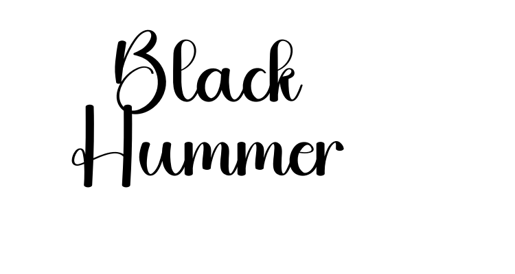 Black Hummer Font