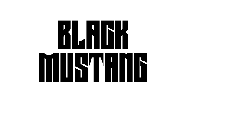Black Mustang Font