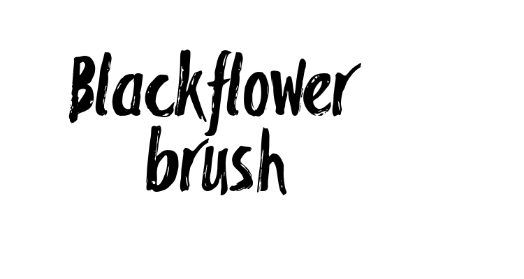 Blackflower brush Font