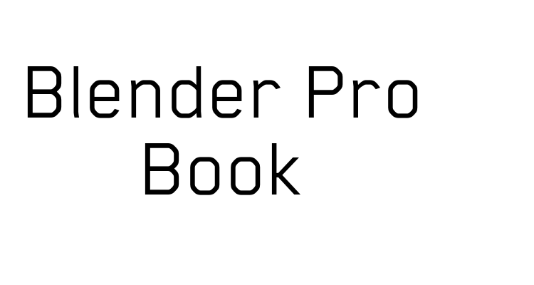Blender Pro Book Font