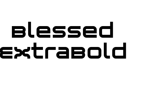Blessed ExtraBold Font