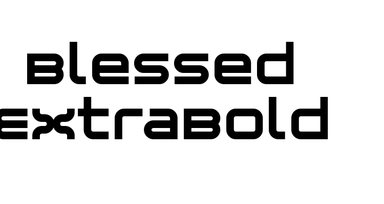 Blessed ExtraBold Font