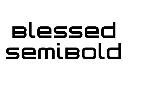 Blessed SemiBold Font