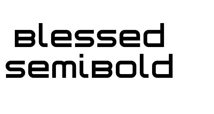 Blessed SemiBold Font