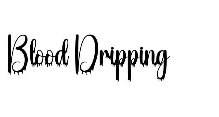 Blood Dripping Font