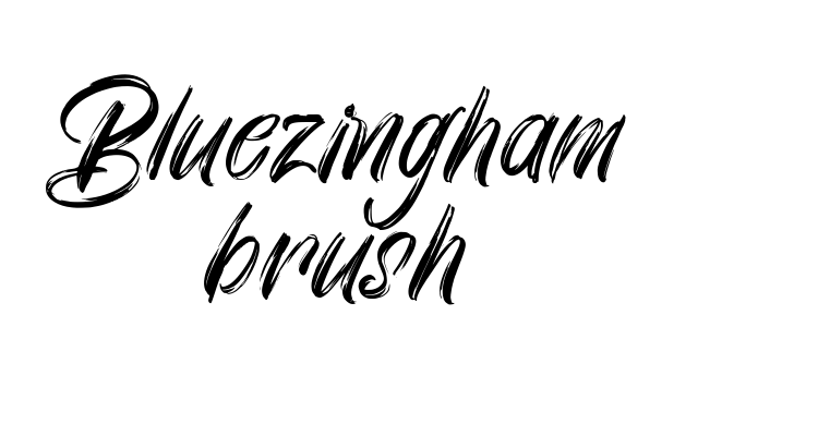 Bluezingham brush Font