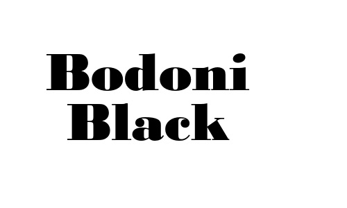 Bodoni Black Font
