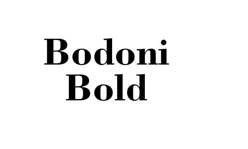 Bodoni Bold Font