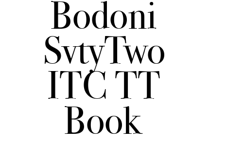 Bodoni SvtyTwo ITC TT Book Font