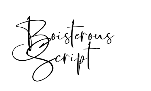 Boisterous Script Font