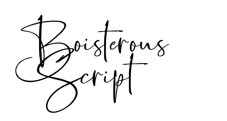 Boisterous Script Font
