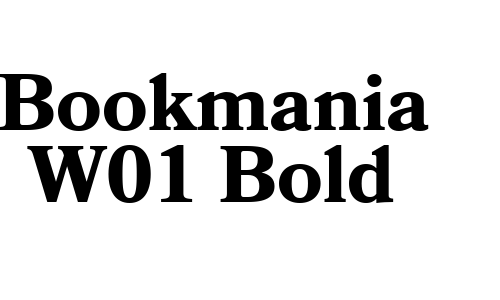 Bookmania W01 Bold Font