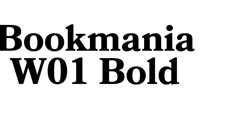 Bookmania W01 Bold Font
