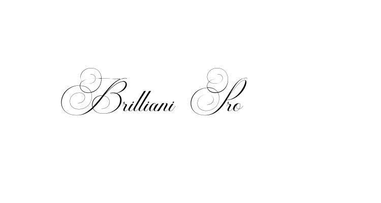 Brilliani Pro Font