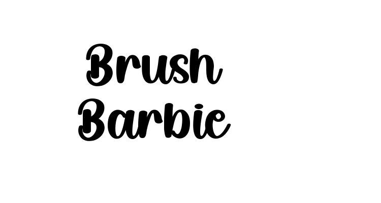 Brush Barbie Font