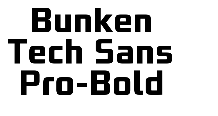 Bunken Tech Sans Pro-Bold Font
