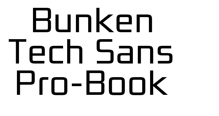 Bunken Tech Sans Pro-Book Font