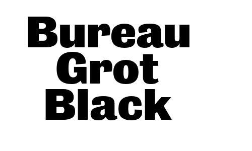 Bureau Grot Black Font