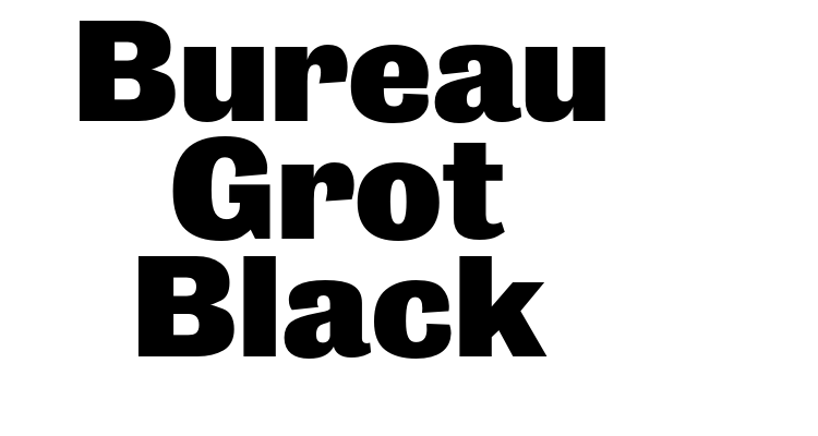 Bureau Grot Black Font
