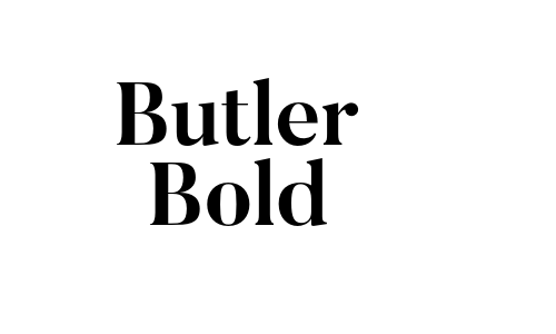 Butler Bold Font