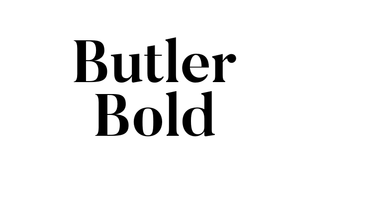 Butler Bold Font