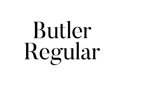 Butler Regular Font