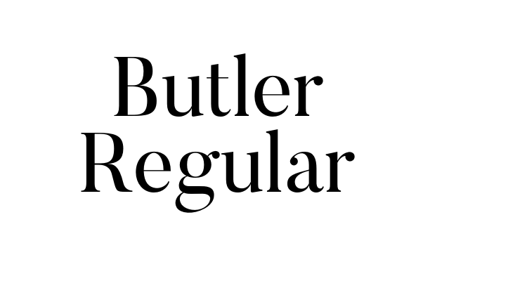 Butler Regular Font