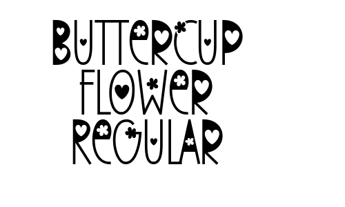 Buttercup Flower Regular Font