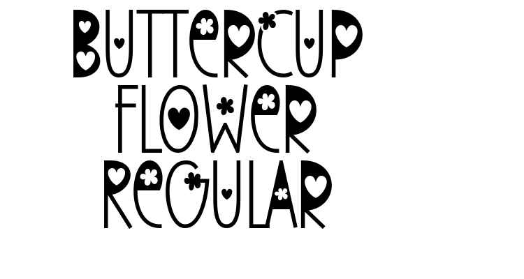 Buttercup Flower Regular Font