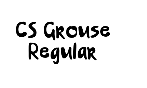 CS Grouse Regular Font