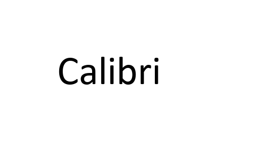 Calibri Font