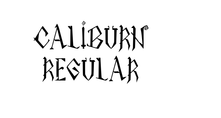 Caliburn Regular Font