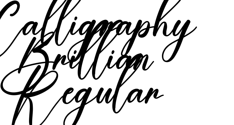 Calligraphy Brillian Regular Font
