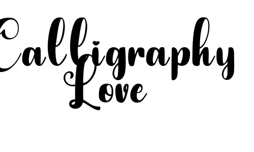 Calligraphy Love Font