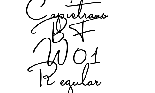 Capistrano BF W01 Regular Font