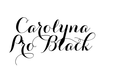 Carolyna Pro Black Font