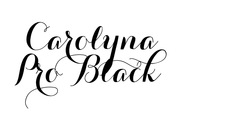 Carolyna Pro Black Font