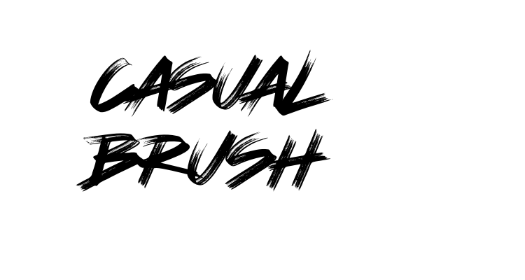 Casual brush Font