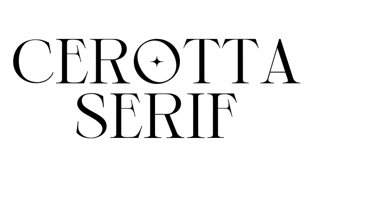 Cerotta Serif Font