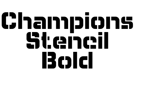 Champions Stencil Bold