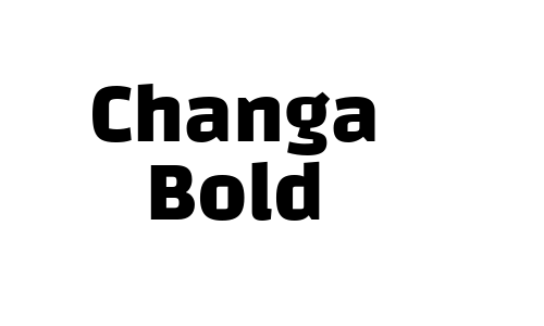 Changa Bold Font