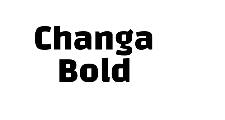 Changa Bold Font