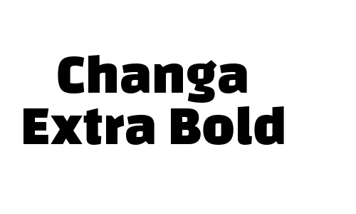 Changa Extra Bold Font