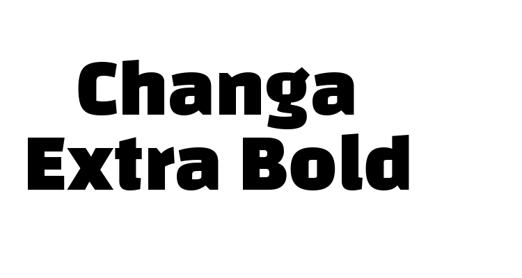 Changa Extra Bold Font