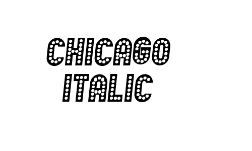 Chicago Italic Font