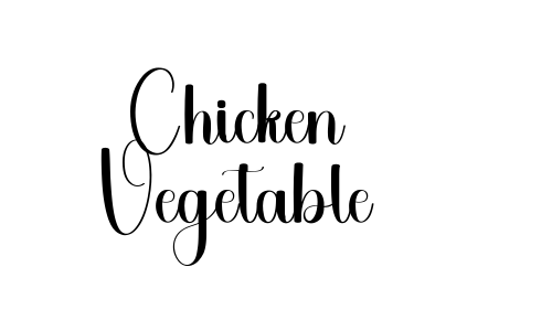 Chicken Vegetable Font