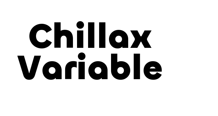 Chillax Variable Font