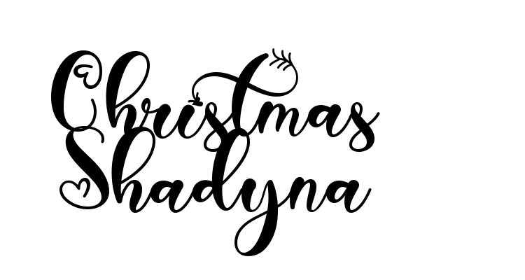 Christmas Shadyna Font