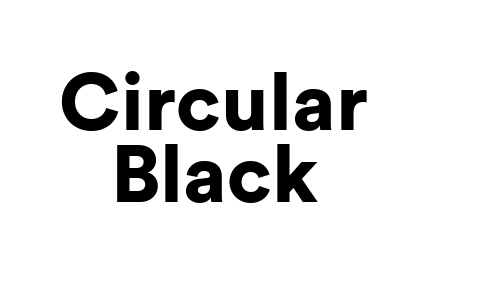 Circular Black Font