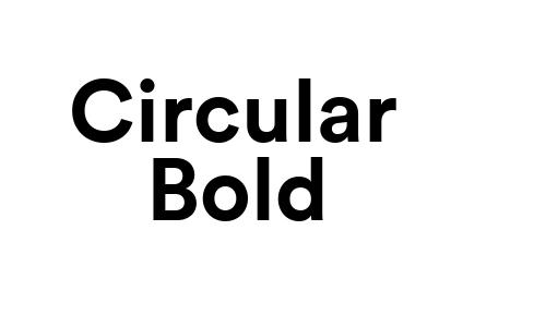 Circular Bold Font